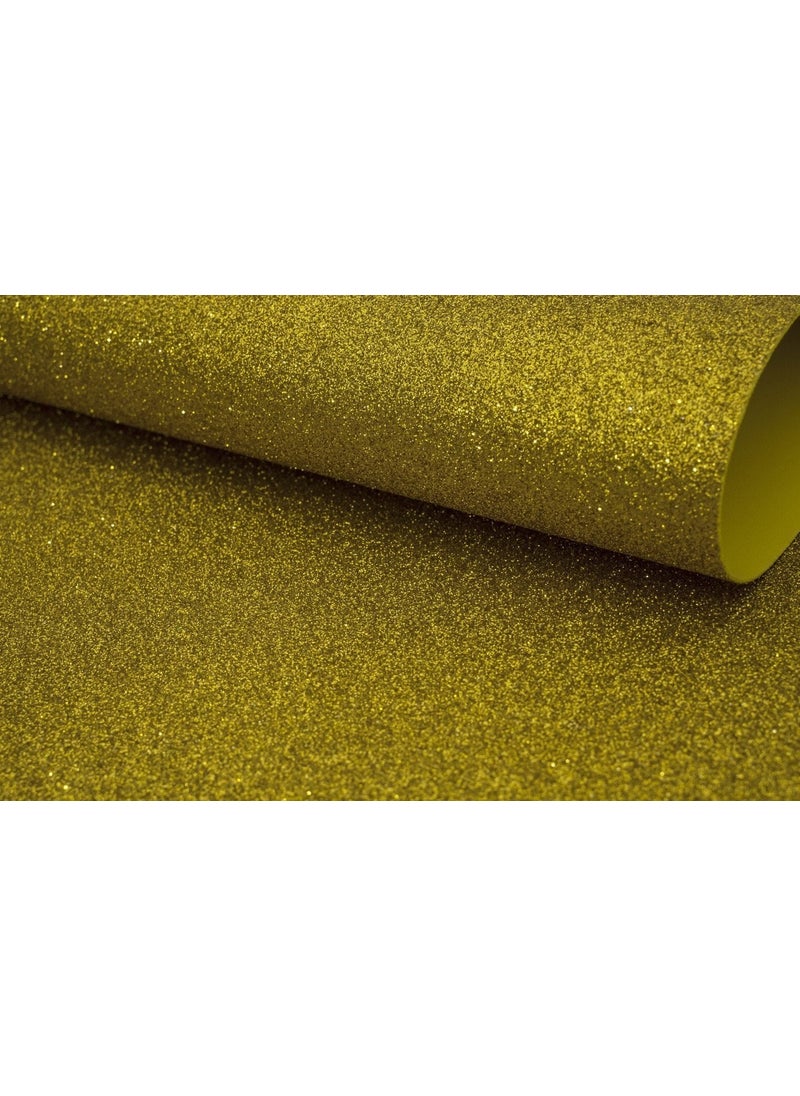 Ticon 30 Pieces A4 Glitter Adhesive Eva 20X30CM Gold  - Image 2