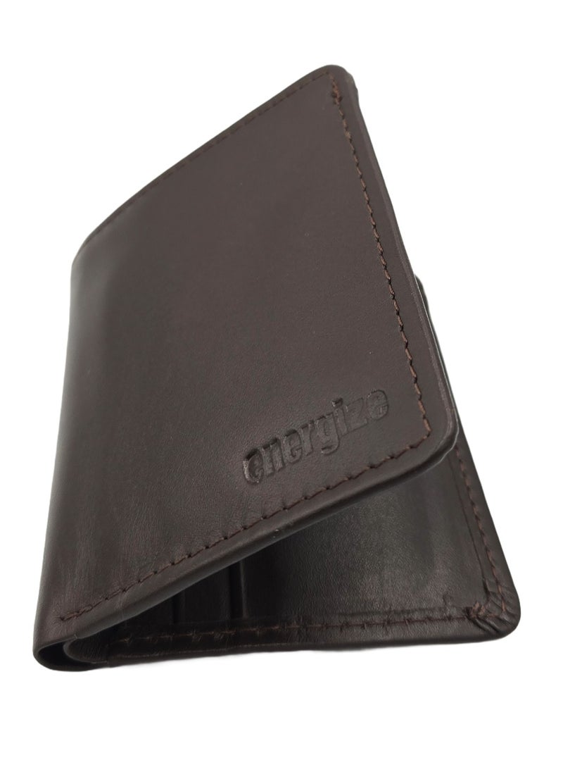 Energize Bi-Fold Genuine Leather Wallet for Men, Premium Leather Material with Versatile Compartment, Ideal for Traveling & Daily Use, Perfect Gift for Any Occasion  - Image 5