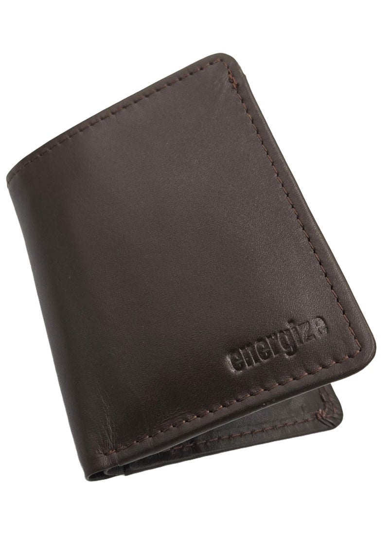 Energize Bi-Fold Genuine Leather Wallet for Men, Premium Leather Material with Versatile Compartment, Ideal for Traveling & Daily Use, Perfect Gift for Any Occasion  - Image 3