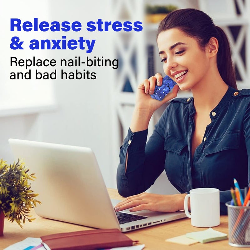 WUQID Infinitycube Fidget Toy Stress Relieving Fidgeting Game for Kids and Adults,Cute Pocket-Sized Unique Gadget for Anxiety Relief and Kill Time (Blue) - Image 3