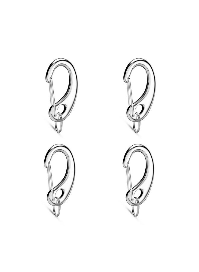 Divoti Leash King Dog Tag/Pet Tag w/Pet Tag Quick Clip Combos- 2 Pairs (4 pcs) of Standard Quick Clips - Entirely sugrical Stainless Steel - Image 1