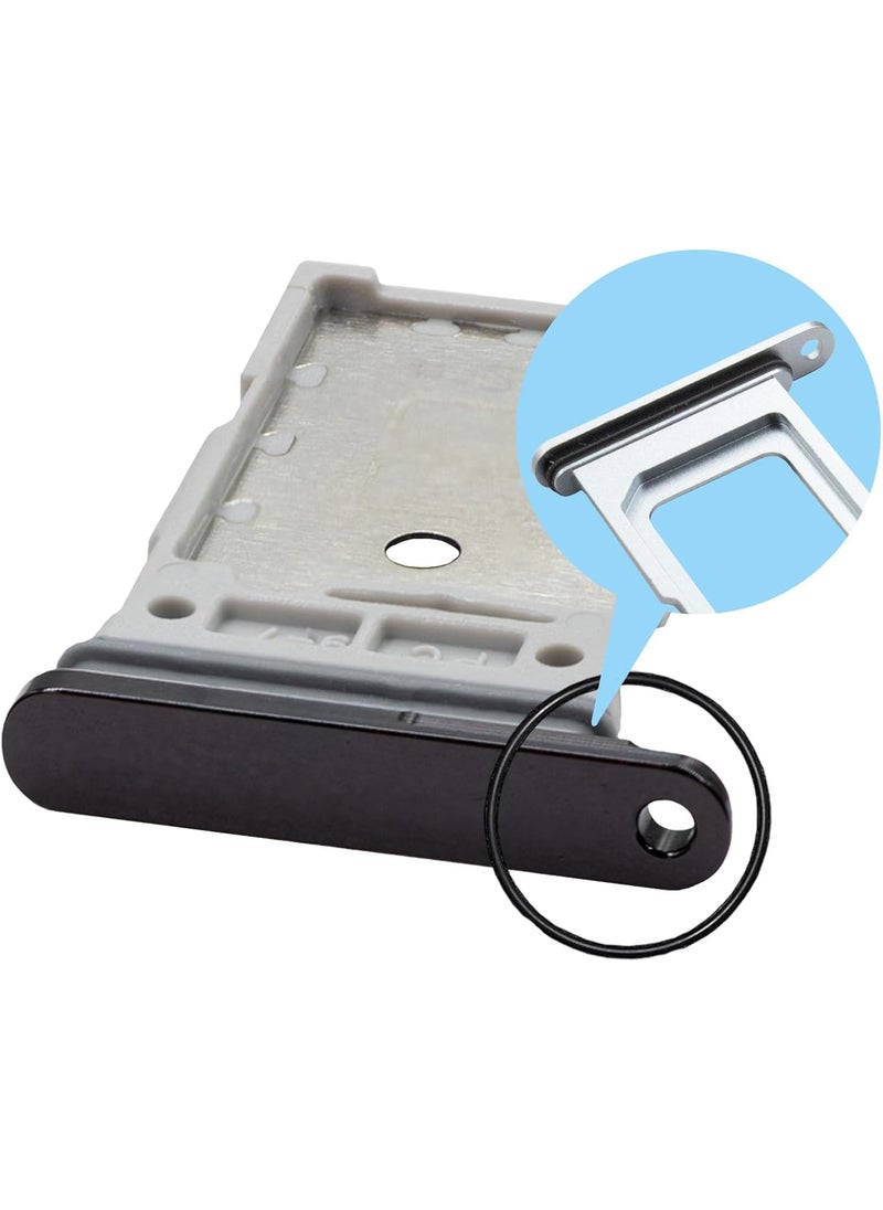 Mmobiel MMOBIEL Dual SIM Card Tray Compatible with Samsung Galaxy S23 Ultra  SIM Slot Tray Holder  Dual SIM Holder Replacement  Incl SIM Card Removal Tool and Waterproof Rubber Ring  Black  - Image 2