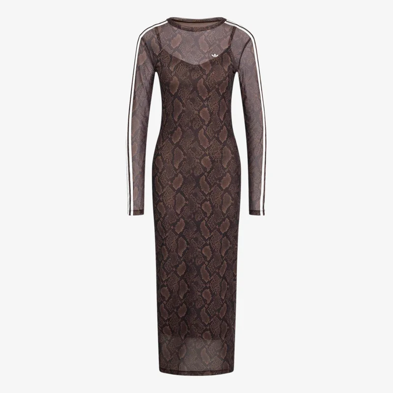 SNAKE PRINT MAXI DRESS