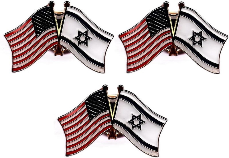3 National Country Flag USA Friendship Flag Lapel Pins Pack of 3 International & American Double Flag Pin Badge