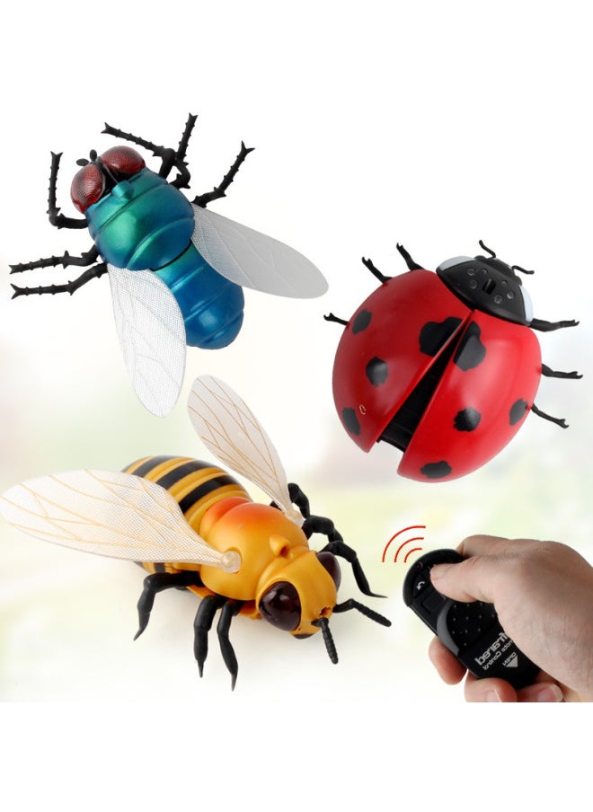 Trick Toys Remote Control Bees Flies Ladybug Creative Novelty Gift Spoof Trickery Artifact Infrared Scary Play-Color:9996F 164G  - Image 4