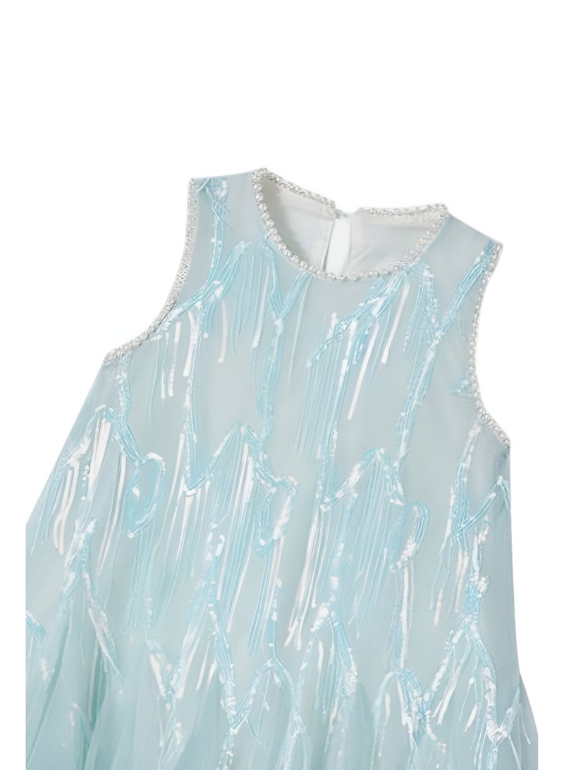 D'Daniela Sequin Tulle Party Dress - Image 3