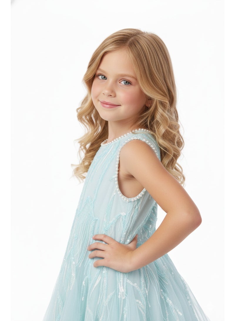 D'Daniela Sequin Tulle Party Dress - Image 4