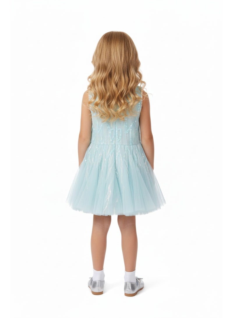 D'Daniela Sequin Tulle Party Dress - Image 3