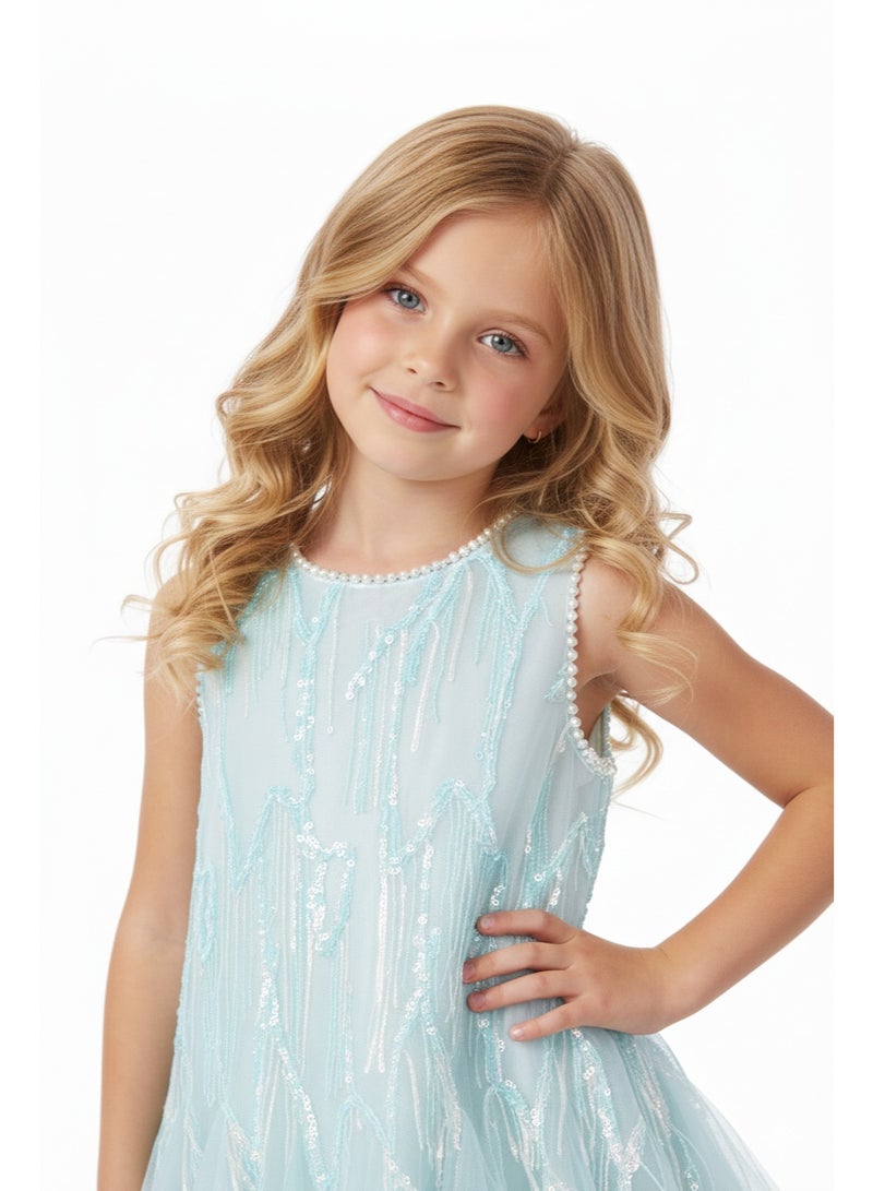D'Daniela Sequin Tulle Party Dress - Image 2