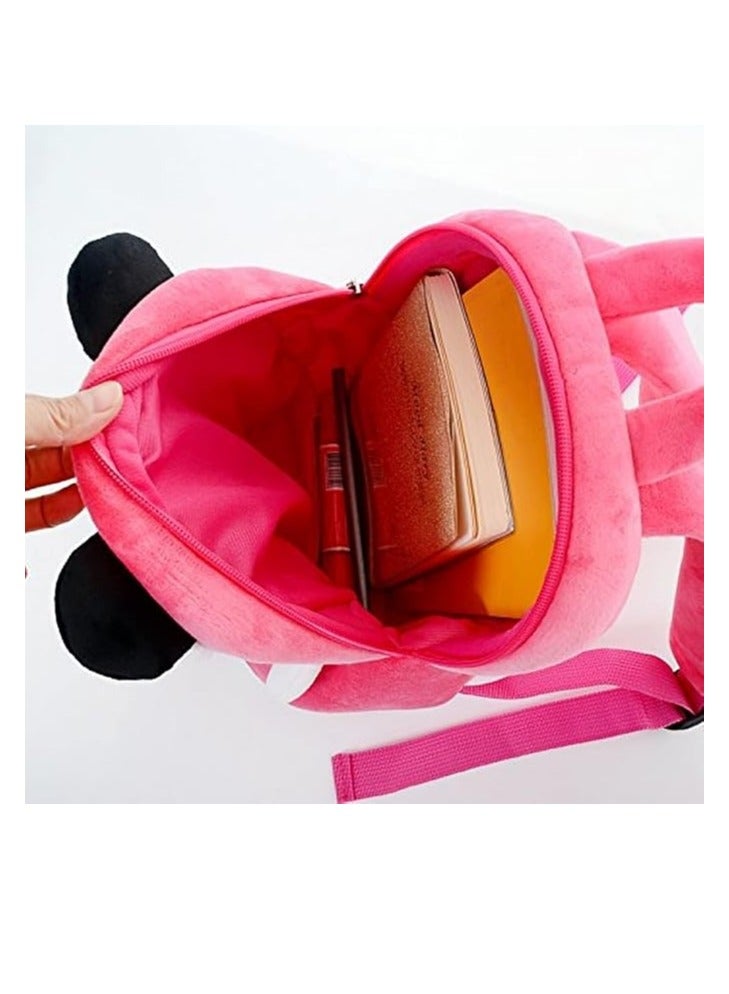 Frantic Kids Velvet School Bag soft plush Backpack Baby Girl Preschool Mini Travel Bags Baby Girl and Baby Boy Picnic Travelling Bags  2-5 Years - Image 3