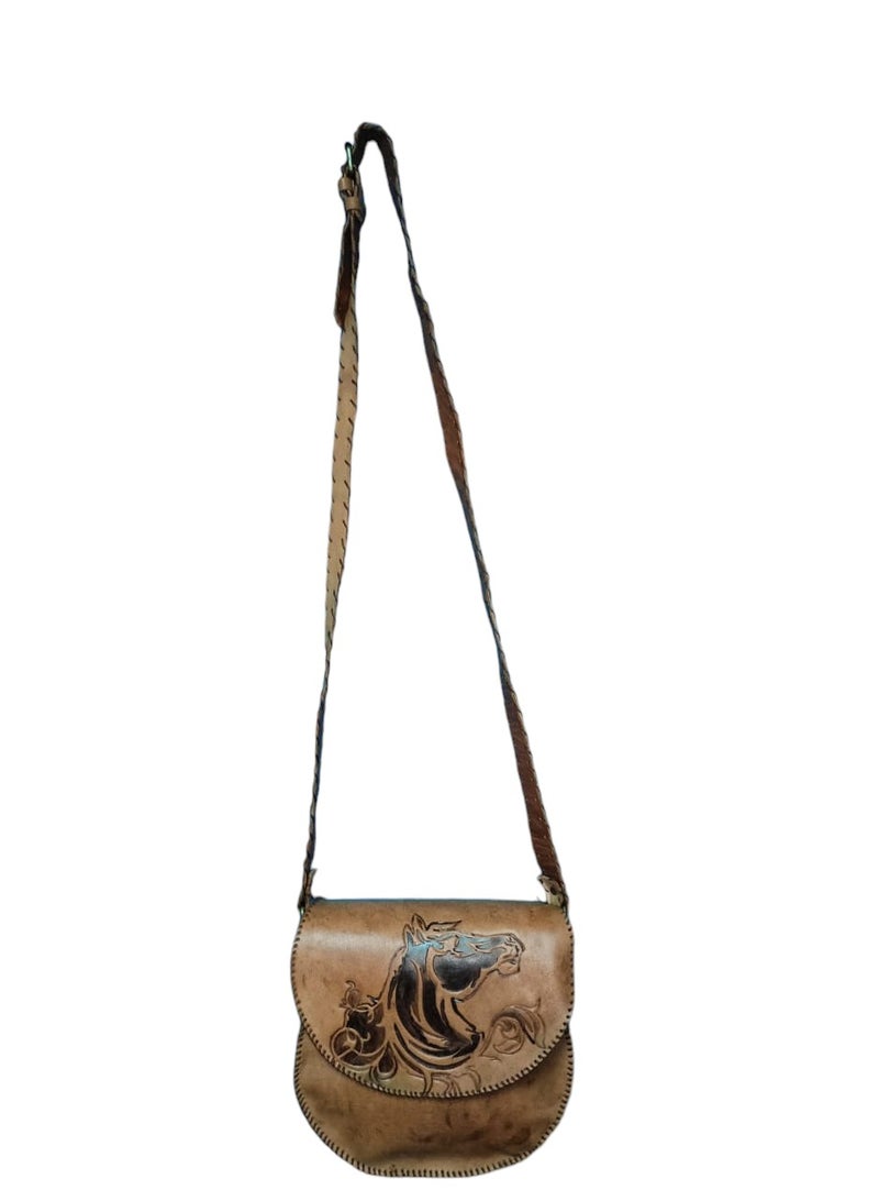 Sheer Fashionable Leather Crossbody Bag  - Image 3