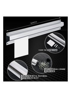 Y&D 2PCS Restaurant Ticket Holder, Aluminum Order Rack Receipt Holder Kitchen Organizer Slide Check for Office Cafes Pubs (16 Inch)  - Image 3