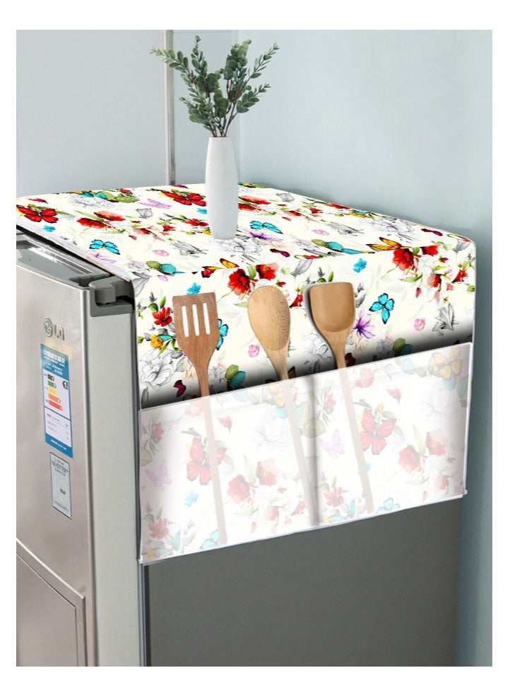 تى تى ستايل غطاء  تلاجة مقاوم للماء عالي الجودة للثلاجة وحقيبة تخزين الثلاجة وغطاء الطاولة المقاوم للغبار متعدد الألوان