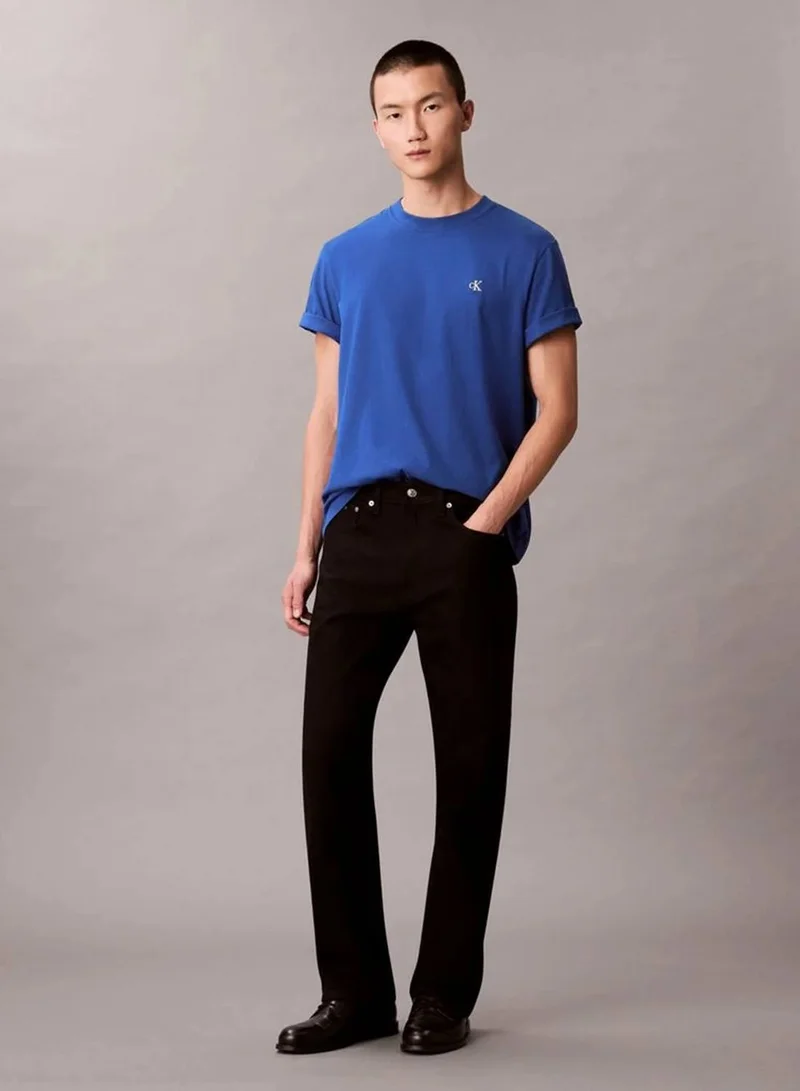 Calvin Klein Jeans Chase Blue Monogram T-shirt for Men | Best Price UAE