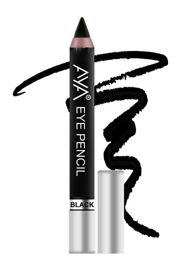 AYA Eye Pencil for Kajal/Eyeliner - set of 4 (Black,Blue,Brown,Green) | Glides Smoothly | Creamy smooth formula | Light weight - Image 2
