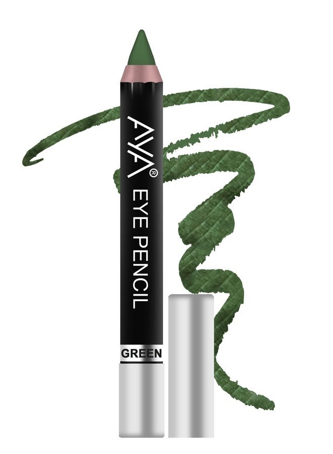AYA Eye Pencil for Kajal/Eyeliner - set of 4 (Black,Blue,Brown,Green) | Glides Smoothly | Creamy smooth formula | Light weight - Image 5