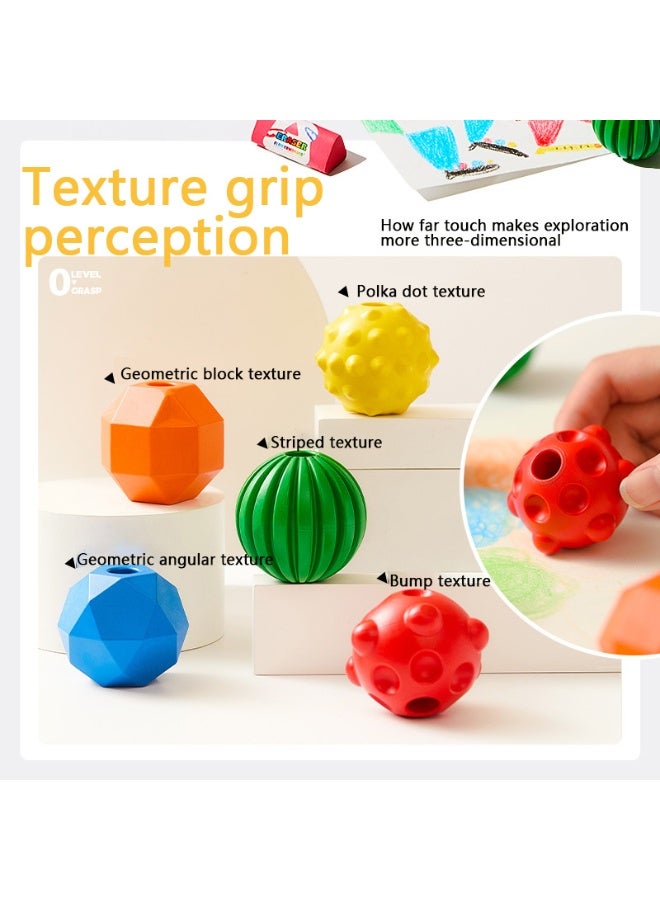 Tactile crayon stacking game, not easy to get dirty, safe for children to color, suitable for boys and girls' art learning supplies, back-to-school gifts - Image 3