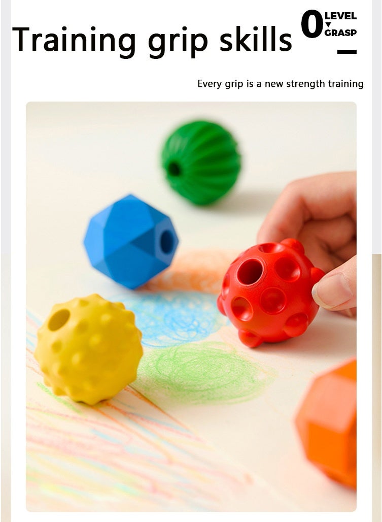 Tactile crayon stacking game, not easy to get dirty, safe for children to color, suitable for boys and girls' art learning supplies, back-to-school gifts - Image 4