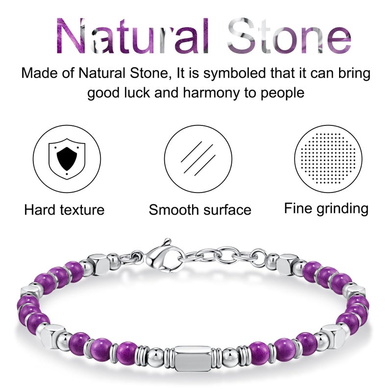 SIUMAL Beaded Bracelets for Women - Silver and Gold Boho Bracelets, Trendy Jewelry Gifts for Lover, Mom, Friends - Image 4