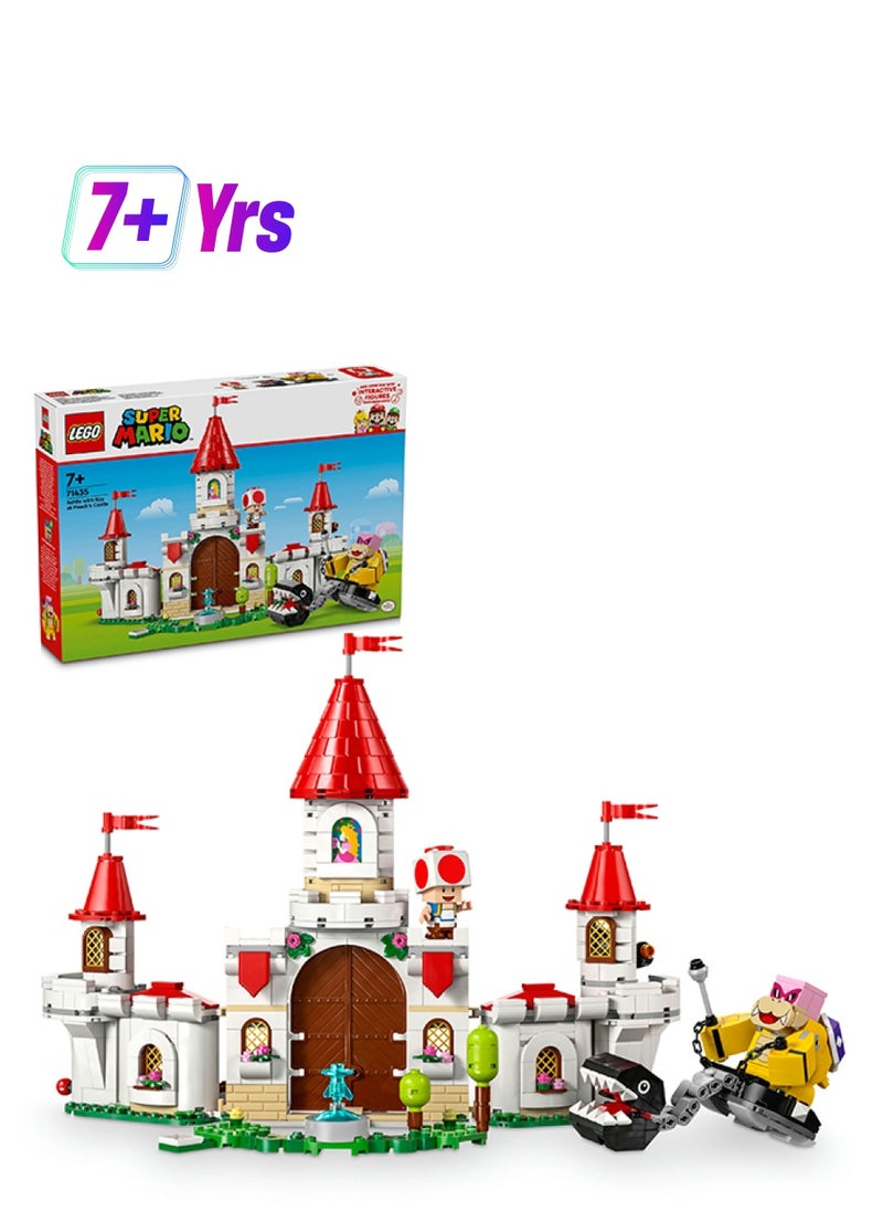 LEGO Super Mario Battle with Roy at Peach’s Castle Set, Nintendo Character Building Toy for 7 Plus Year Old Boys & Girls, with 3 Figures, Adventure Playset, Gifts for Kids and Gamers 71435  - Image 1