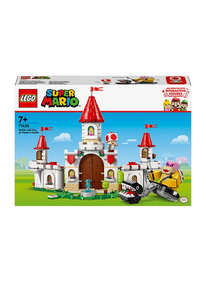 LEGO Super Mario Battle with Roy at Peach’s Castle Set, Nintendo Character Building Toy for 7 Plus Year Old Boys & Girls, with 3 Figures, Adventure Playset, Gifts for Kids and Gamers 71435