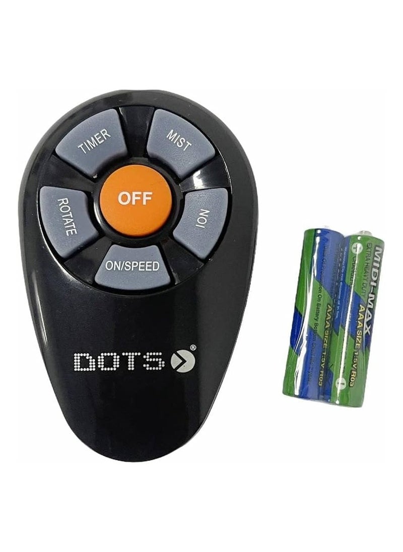 DOTS - Dots Misting Fan, 3 Speeds With Humidifier 90W, TFM-R01, Red - Image 1