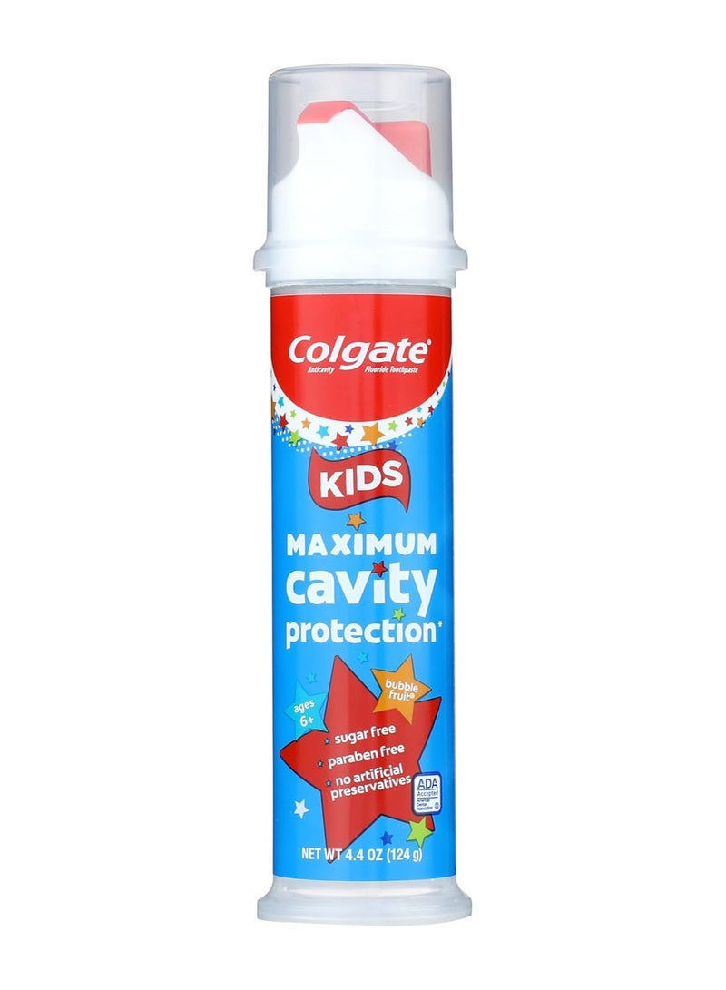 Colgate Kids Toothpaste Pump, Maximum Cavity Protection, 4.4 ounces - Image 1