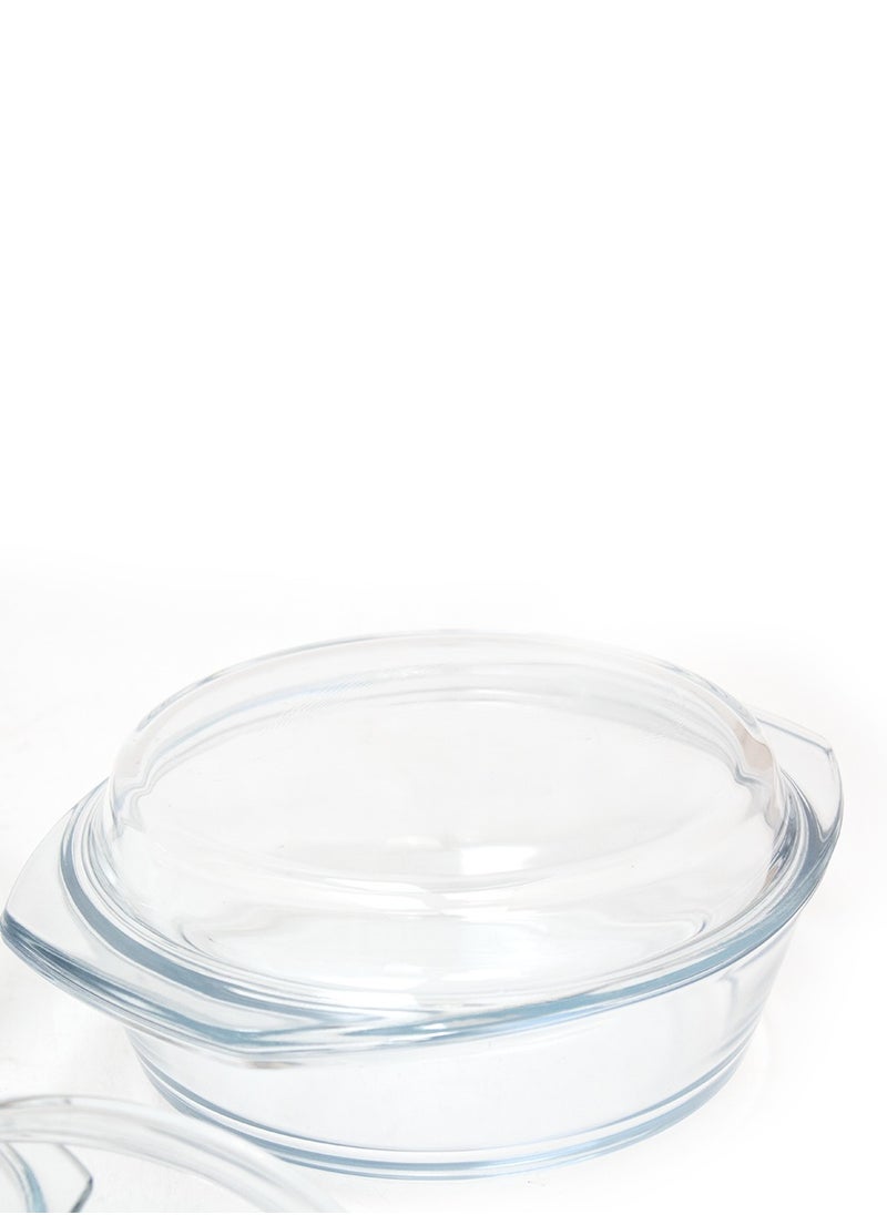 BLACKSTONE - 3-Piece Glass Casserole Set - Premium Borosilicate Bakeware, Includes 700ml, 1500ml, and 2000ml Dishes, Oven, Microwave & Dishwasher Safe - Image 1