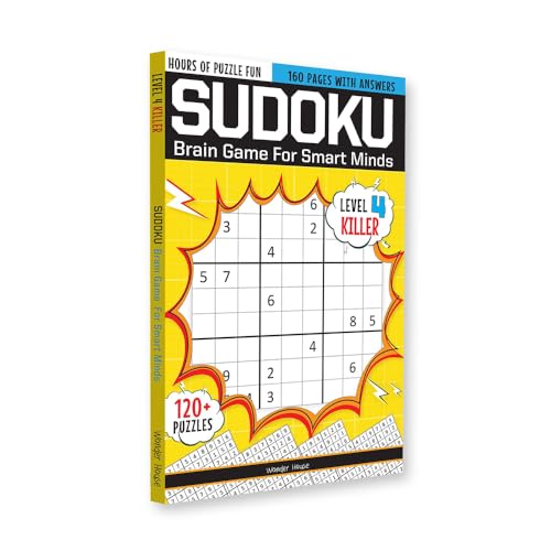 Sudoku Brain Games For Smart Minds Level 4 Killer Brain Booster Puzzles For Kids 120 Fun Games 