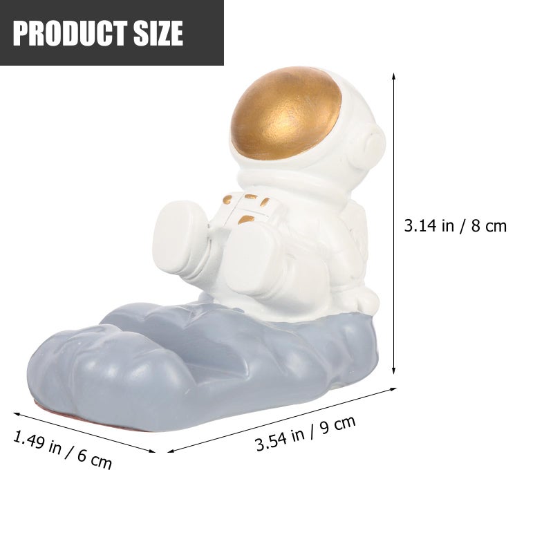 Creative Astronaut Resin Phone Stand Cute Space Decor For Desk Office And Home - Image 3