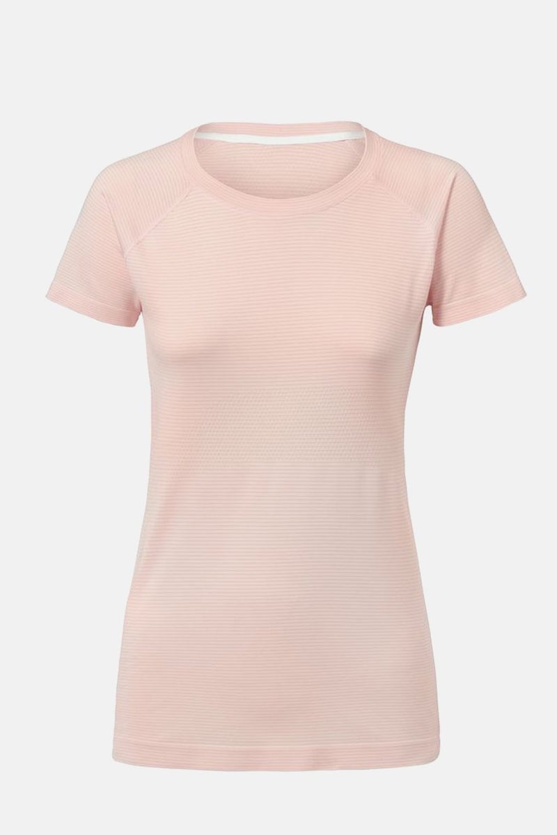 Tchibo Women Crew Neck Short Sleeve Training Top, Light Pink - Image 3