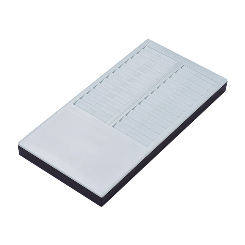 Time Card Rack: 24 Light Green Pvc Pockets - Wall-Mountable Design Time Card Holder for Office Factory Warehouse - Image 4