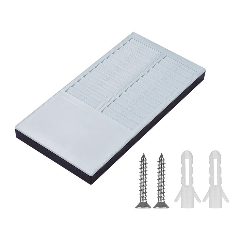 Time Card Rack: 24 Light Green Pvc Pockets - Wall-Mountable Design Time Card Holder for Office Factory Warehouse - Image 5