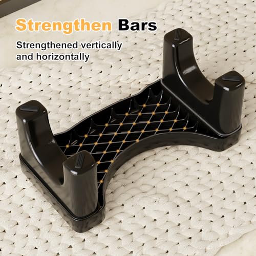 Kzeirm Black Toilet Stool Squat Adult, 7" Squatting Poop Stool for Toilets, Bathroom Foot Rest Stools for Pooping, Potty Toilet Step Stool for Toddlers & Adults, Non-Slip Pads - Image 2