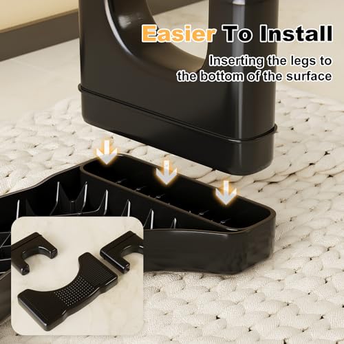 Kzeirm Black Toilet Stool Squat Adult, 7" Squatting Poop Stool for Toilets, Bathroom Foot Rest Stools for Pooping, Potty Toilet Step Stool for Toddlers & Adults, Non-Slip Pads - Image 5