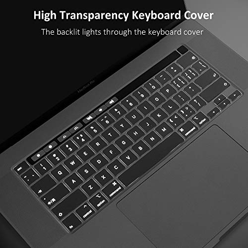 ProElife Keyboard Cover Skin for 2022 MacBook Pro 13.3 inch with Apple M2 Chip & 2021 2020 MacBook Pro 13 inch with Apple M1 (Model: A2338) Accessory Ultra Thin Transparent TPU Keyboard Cover (Clear) - Image 5