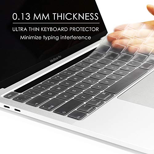ProElife Keyboard Cover Skin for 2022 MacBook Pro 13.3 inch with Apple M2 Chip & 2021 2020 MacBook Pro 13 inch with Apple M1 (Model: A2338) Accessory Ultra Thin Transparent TPU Keyboard Cover (Clear) - Image 2