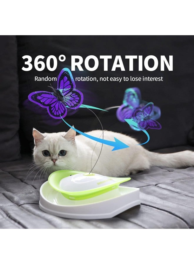 PET 2 In 1 Interactive Cat Butterfly Flutter Toy With Rolling Balls Automatic Kitten Spinner Toys For Indoor Cats - Image 3
