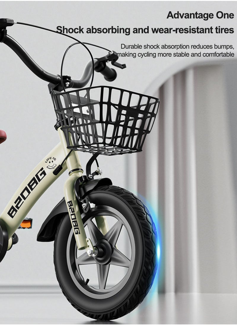 Sharpdo - 18 Inch Bicycle for Kids, with Training Wheels and Basket, For 3-10 Years Boys and Girls - Image 1