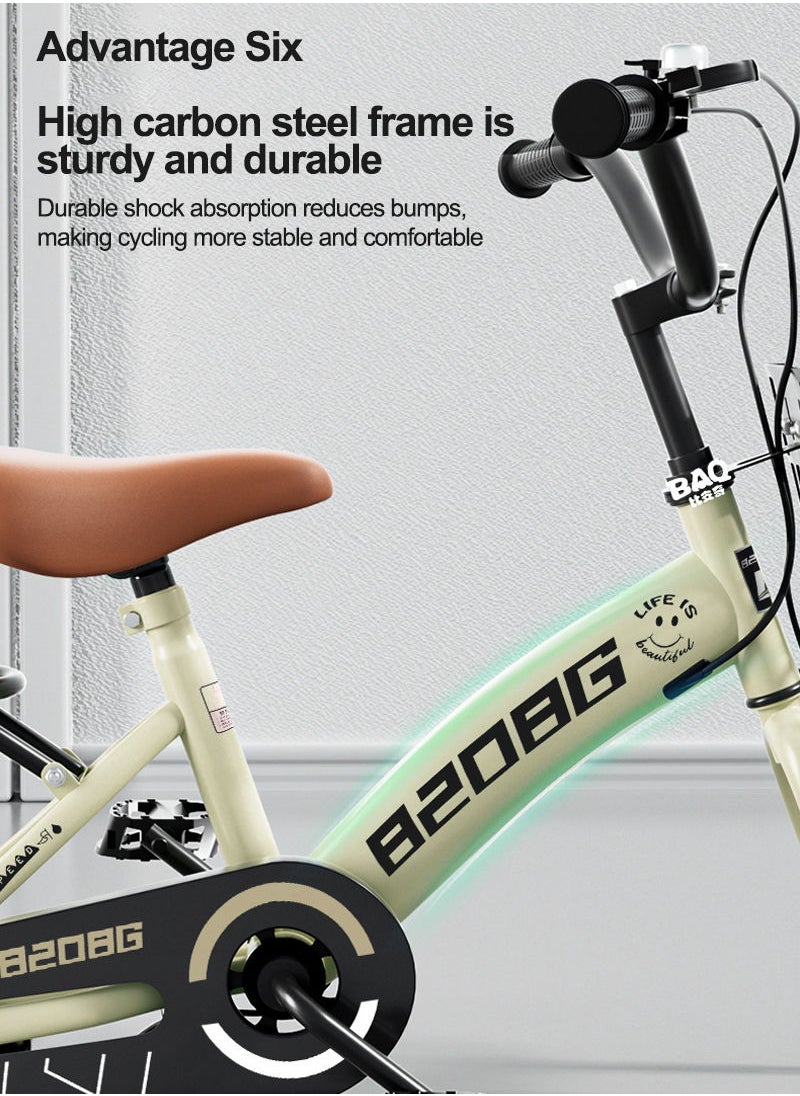 Sharpdo - 18 Inch Bicycle for Kids, with Training Wheels and Basket, For 3-10 Years Boys and Girls - Image 1