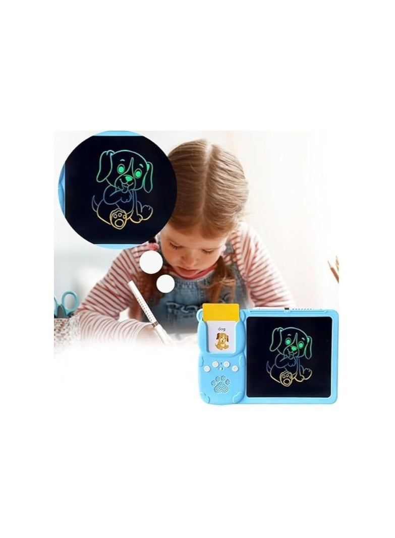 Electronic board with Bilingual Arabic-English Flashcards with sound for Children – Light Blue Color - Image 3