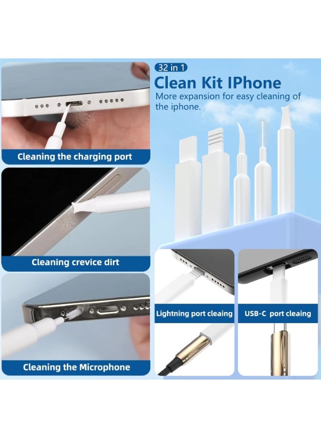 32X1 Electronic Cleaner Kit, Keyboard Cleaner Kit with Brush for Airpods Pro, Keyboard, Laptop, Phone, PC Monitor - Image 5
