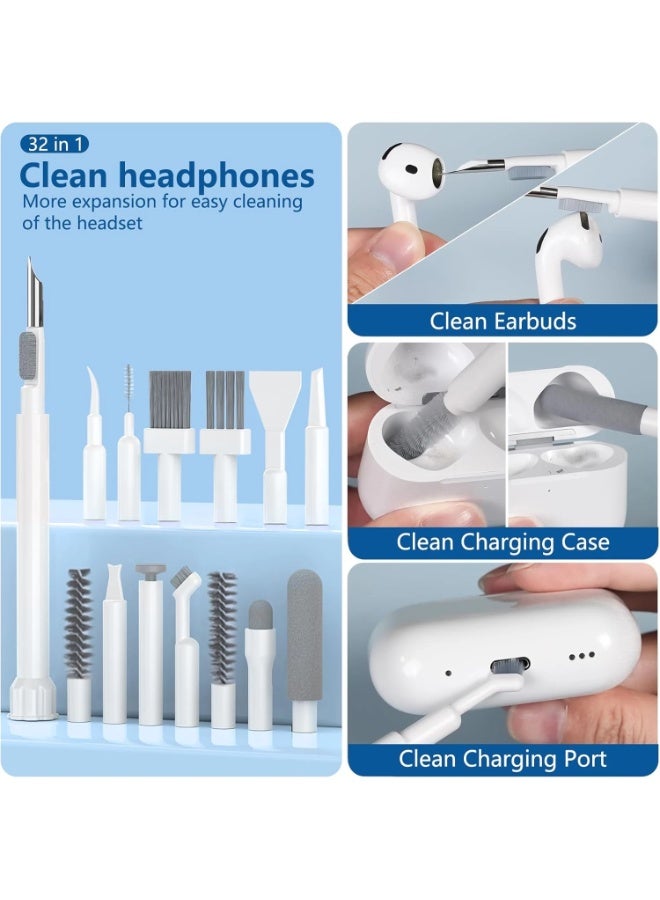 32X1 Electronic Cleaner Kit, Keyboard Cleaner Kit with Brush for Airpods Pro, Keyboard, Laptop, Phone, PC Monitor - Image 3