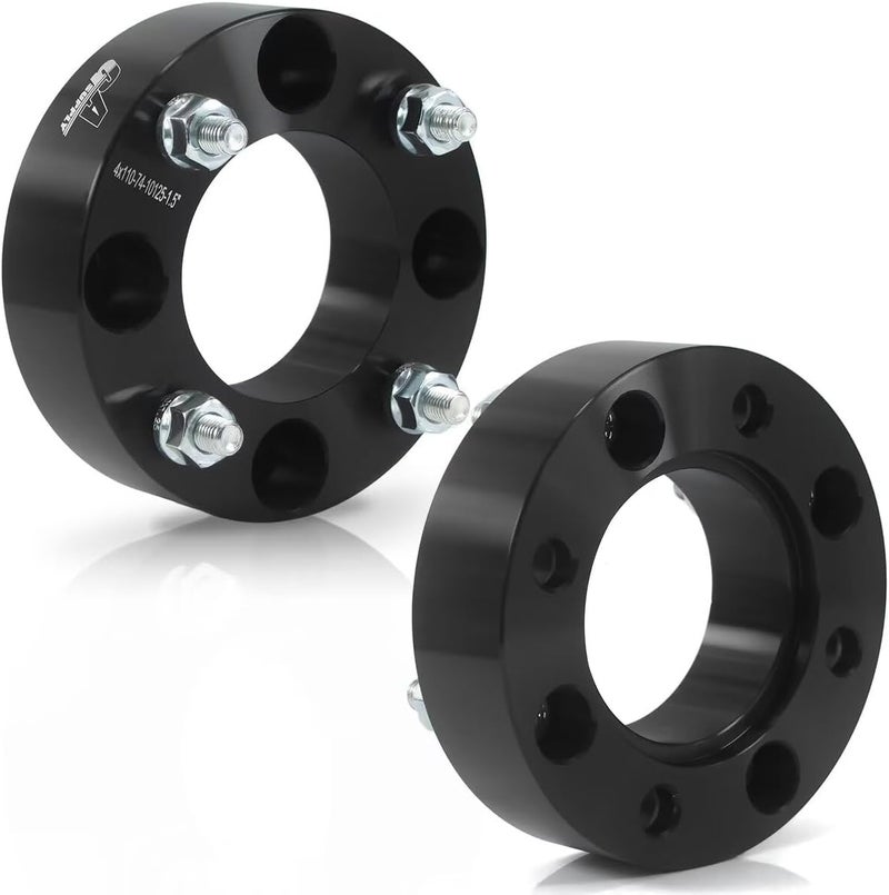 GAsupply فواصل العجلات GAsupply ATV 4x110 - محولات فاصل العجلة بسمك 1.5 بوصة مع ثقب محور 74 مم ومسامير 10×1.25، عبوة 2 - Image 1