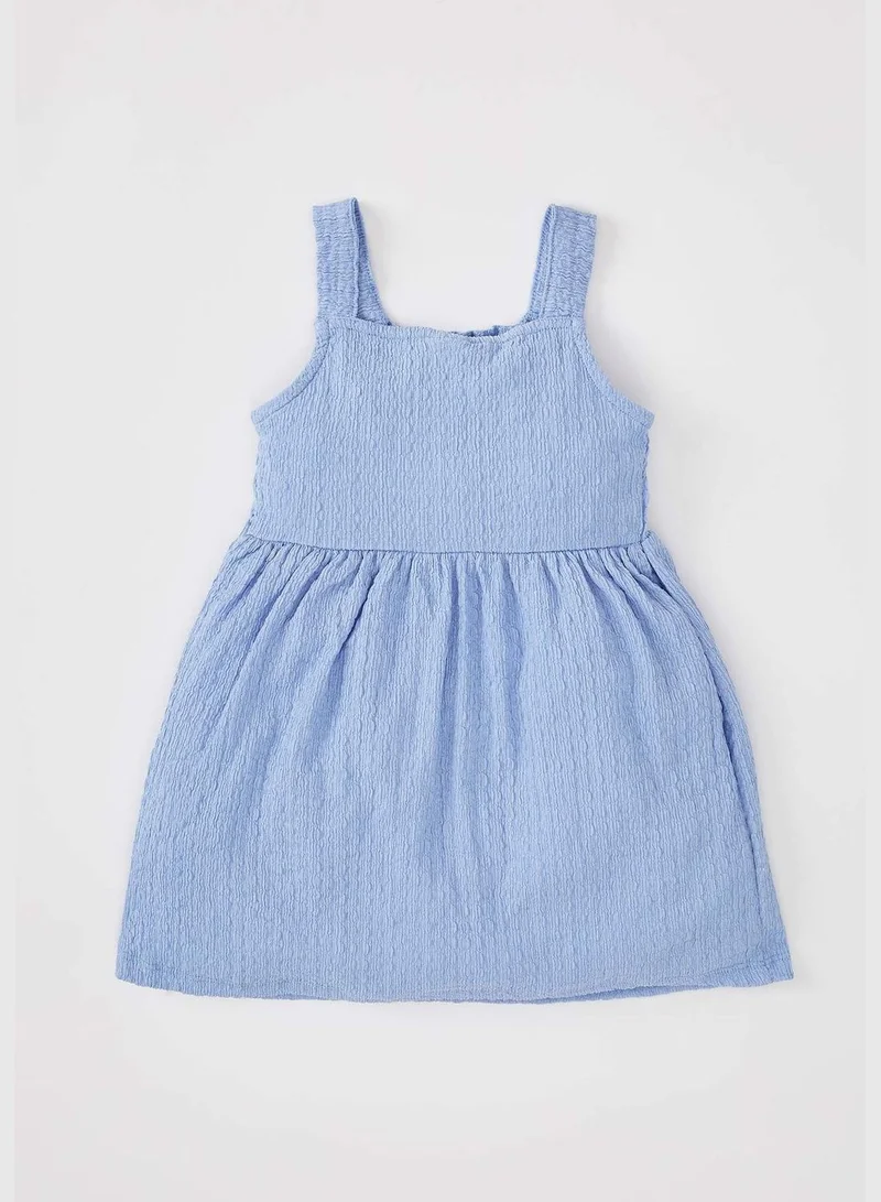 DeFacto BabyGirl Regular Fit Square Neck Strappy Dress