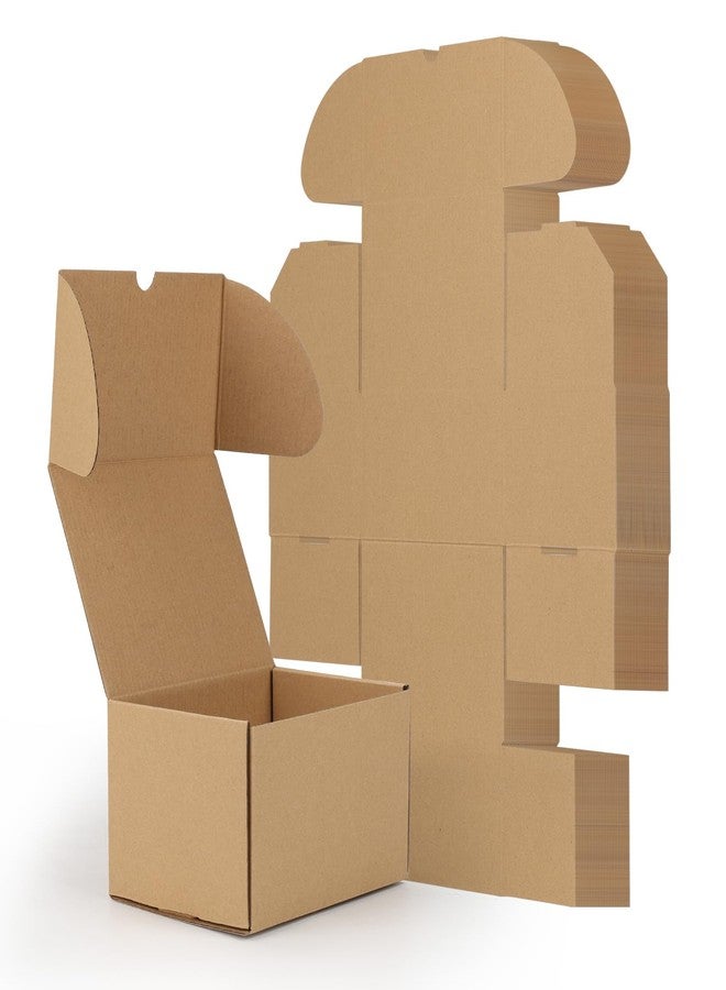RLAVBL 7x5x4 Small Shipping Boxes Set of 40, Brown Corrugated Cardboard Mailer Box for Packing, Mailing, Business - Image 1