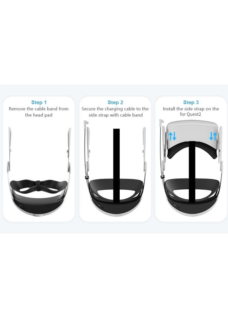 Generic Adjustable Head Strap for Oculus Quest 3 VR Headset Charging Elite Strap 10000mAh Battery for Meta Oculus Quest 3 Accessories  - Image 5