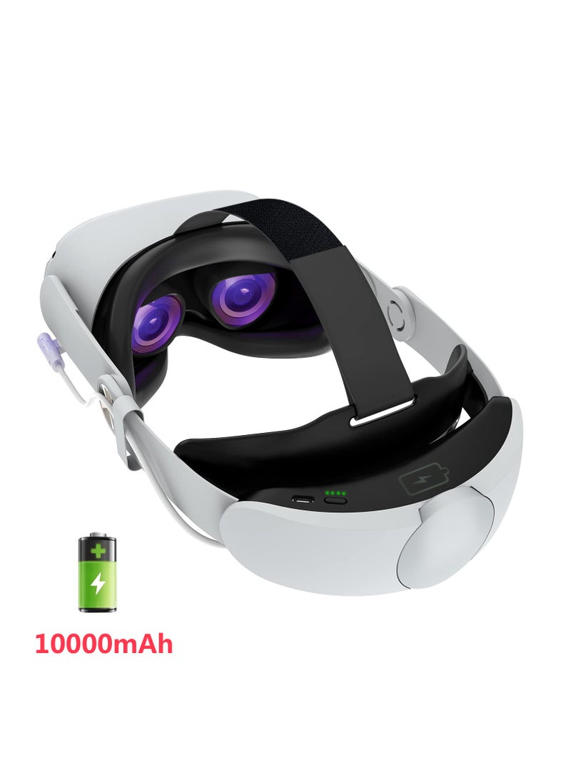 Generic Adjustable Head Strap for Oculus Quest 3 VR Headset Charging Elite Strap 10000mAh Battery for Meta Oculus Quest 3 Accessories  - Image 2