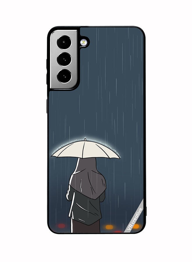 VR CREATIVE Protective Case Cover For Samsung Galaxy S21 FE 5G Rainy Days Design Multicolour - Image 1