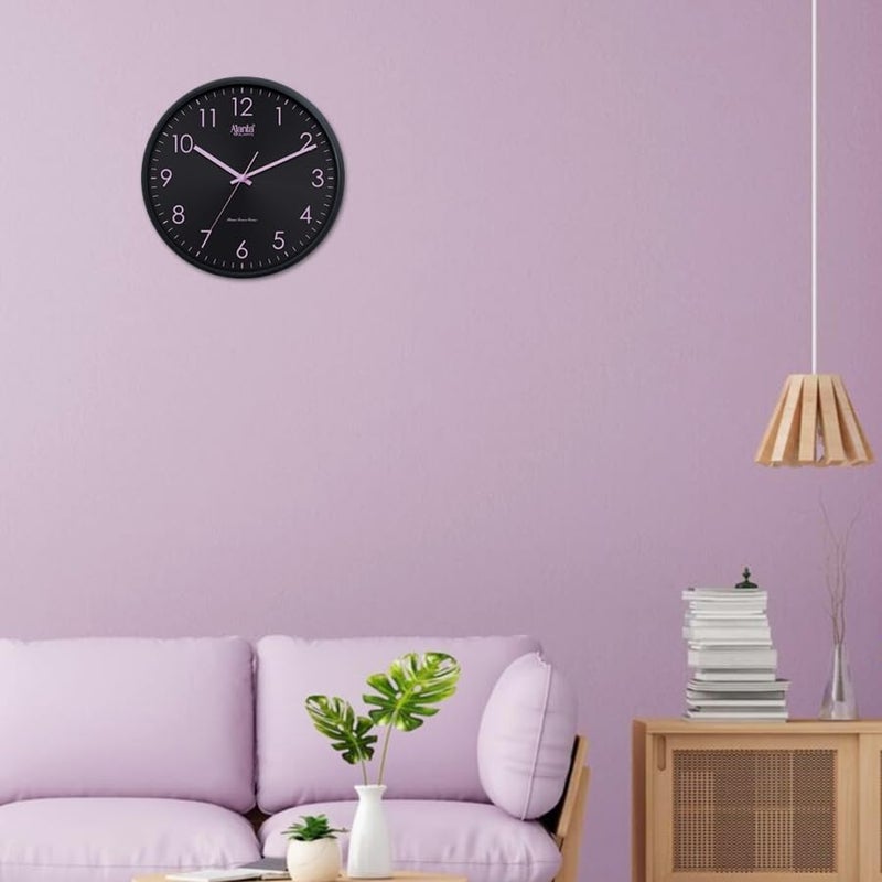 Ajanta Home Décor Wall Clock 1157 – Pink | Silent Sweep Quartz Movement | Stylish Wall Clock for Home, Bedroom & Office | 1‑Year Warranty - Image 2